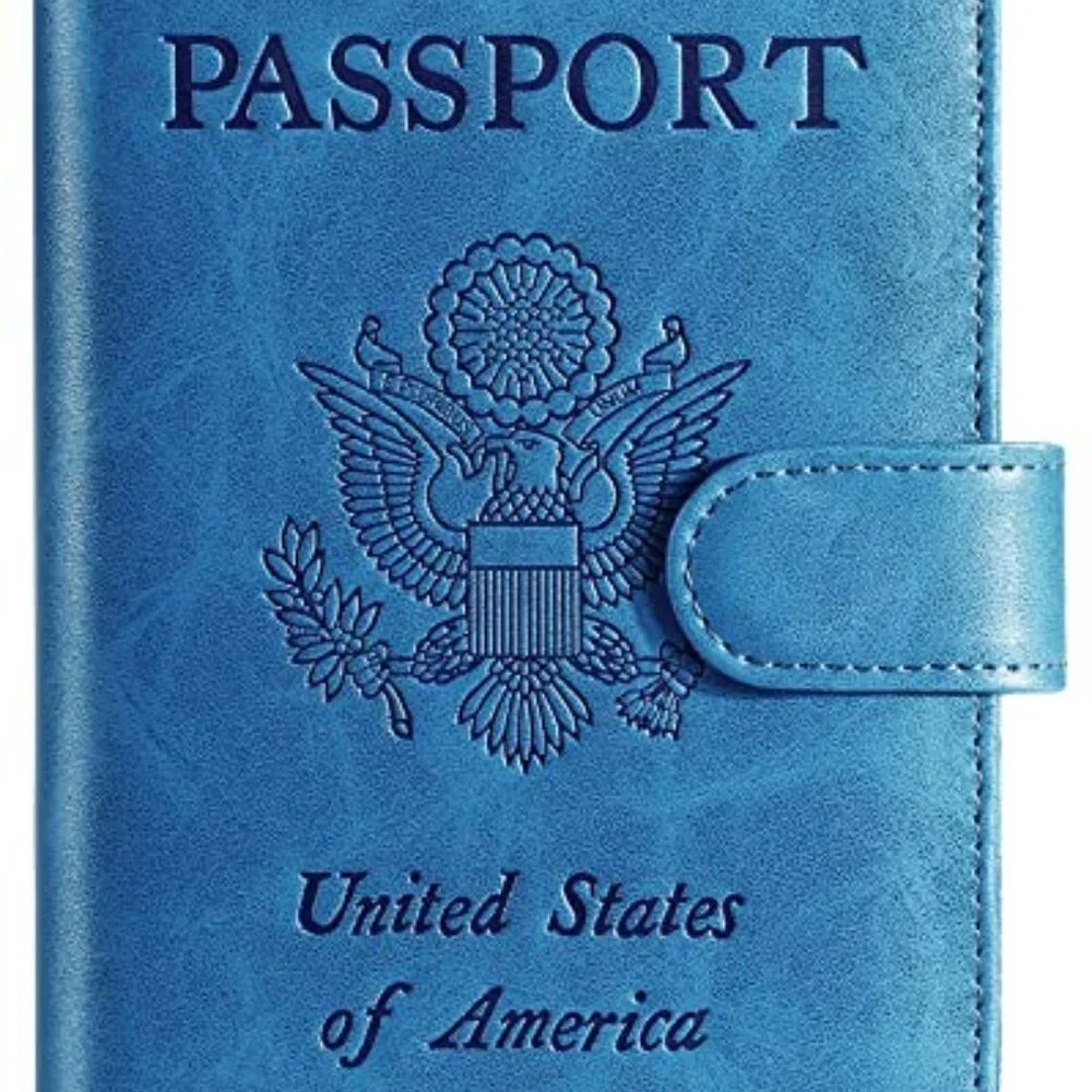 Passport Holder Cover Wallet RFID Blocking‎ Leather Card Case Travel Accessories